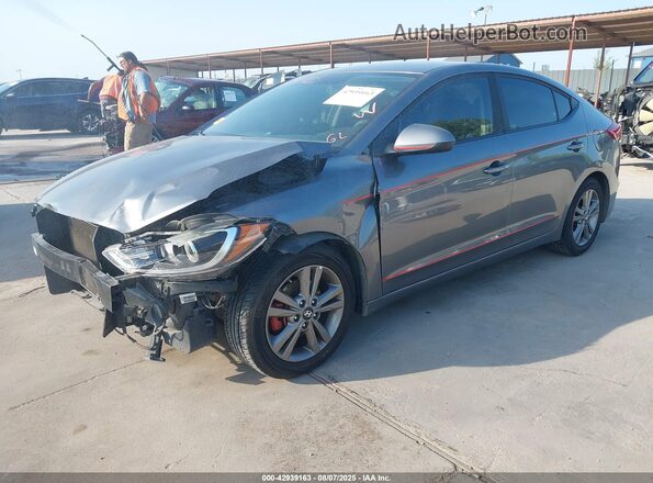 5NPD84LF4JH357719 2018 HYUNDAI ELANTRA Gray Przód lewy