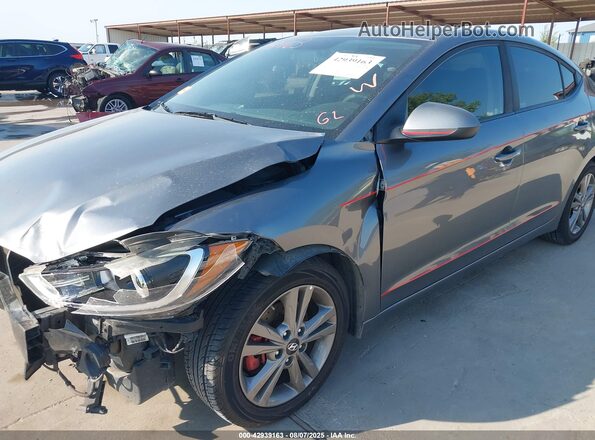 5NPD84LF4JH357719 2018 HYUNDAI ELANTRA Gray 