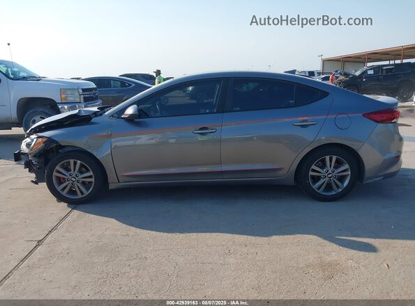 5NPD84LF4JH357719 2018 HYUNDAI ELANTRA Gray 
