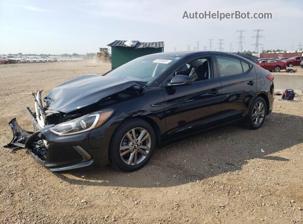 5NPD84LF4JH379302 2018 HYUNDAI ELANTRA Black Передня ліва чверть