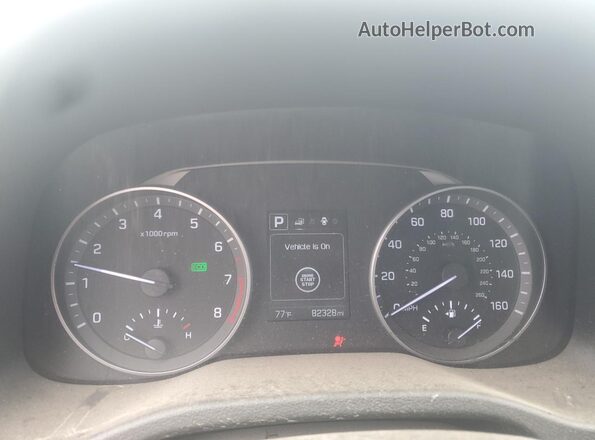 5NPD84LF4JH379302 2018 HYUNDAI ELANTRA Black Вид щитка приладів