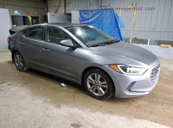 5NPD84LF8JH387287 2018 HYUNDAI ELANTRA Gray Передня права чверть