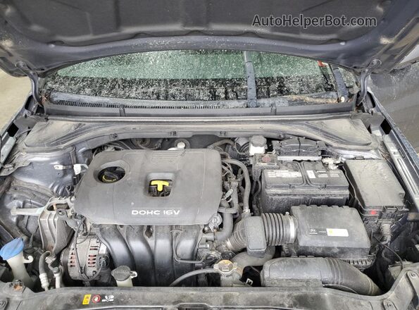 5NPD84LF8JH387287 2018 HYUNDAI ELANTRA Gray Вид задньої частини салону