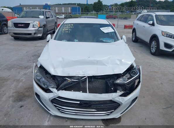 5NPD84LF9JH257759 2018 HYUNDAI ELANTRA White Instrument cluster view