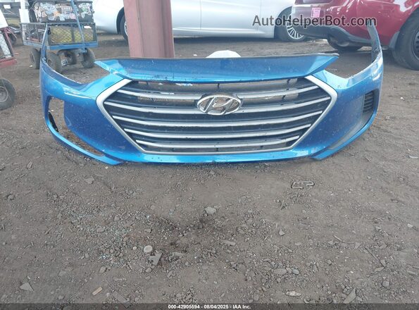 5NPD84LFXHH030753 2017 HYUNDAI ELANTRA Blue წინა პანელის ხედი