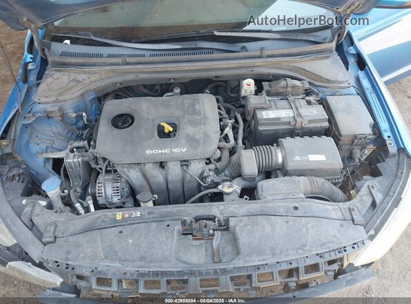 5NPD84LFXHH030753 2017 HYUNDAI ELANTRA Blue უკანა ხედი
