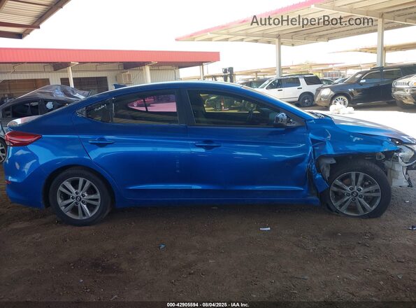 5NPD84LFXHH030753 2017 HYUNDAI ELANTRA Blue უკანა სალონის ხედი