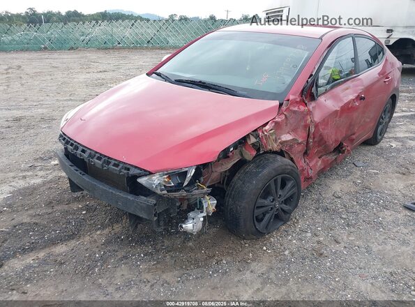 5NPD84LFXJH317581 2018 HYUNDAI ELANTRA Red Front view