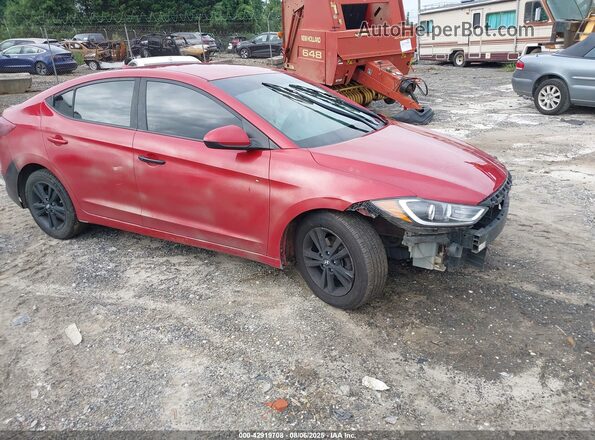 5NPD84LFXJH317581 2018 HYUNDAI ELANTRA Red Front right