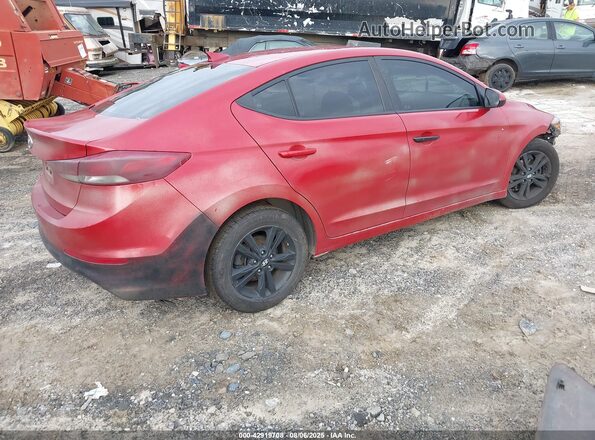 5NPD84LFXJH317581 2018 HYUNDAI ELANTRA Red Rear right