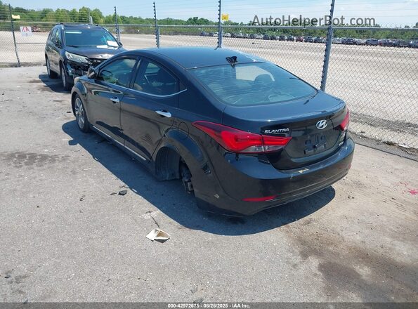 5NPDH4AE0GH694455 2016 HYUNDAI ELANTRA Черный Задняя левая четверть