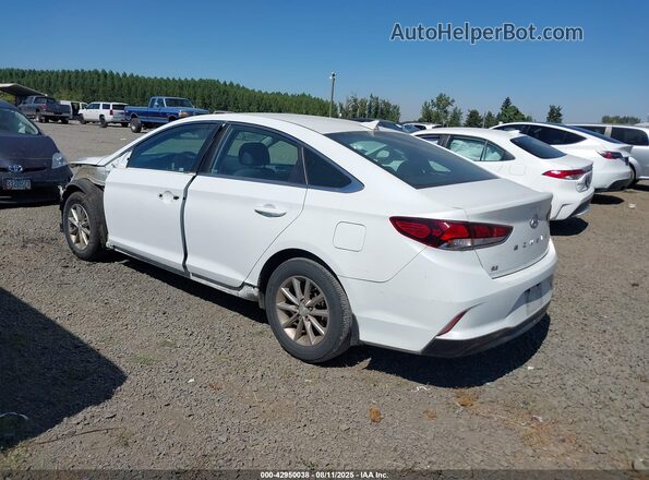 5NPE24AF1JH686466 2018 HYUNDAI SONATA Белый Задняя левая четверть