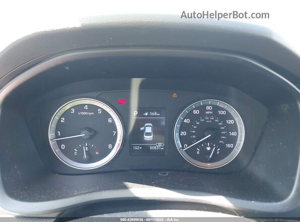 5NPE24AF1JH686466 2018 HYUNDAI SONATA Белый Вид задних сидений