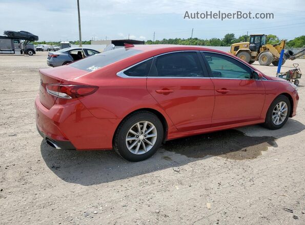5NPE24AF2JH615647 2018 HYUNDAI SONATA Red უკანა მარჯვენა