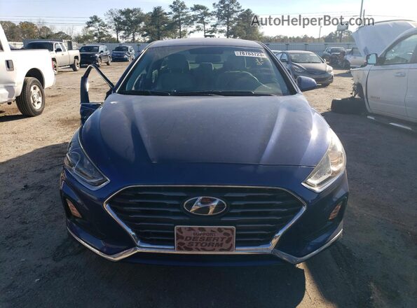 5NPE24AF6JH701849 2018 HYUNDAI SONATA Blue წინა ხედი