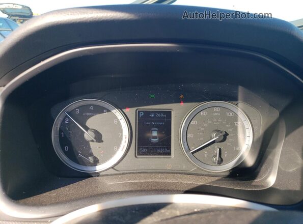 5NPE24AF6JH701849 2018 HYUNDAI SONATA Blue ხელსაწყოთა პანელის ხედი
