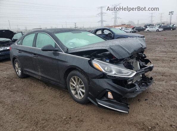 5NPE24AF7JH647459 2018 HYUNDAI SONATA Black Delantero derecho