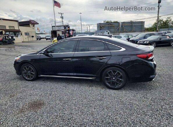 5NPE34AB5JH659832 2018 HYUNDAI SONATA Черный Панорамный вид салона 360°