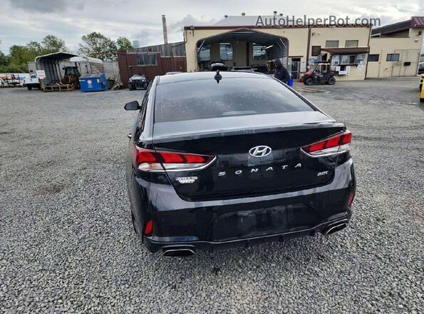 5NPE34AB5JH659832 2018 HYUNDAI SONATA Черный Вид сзади