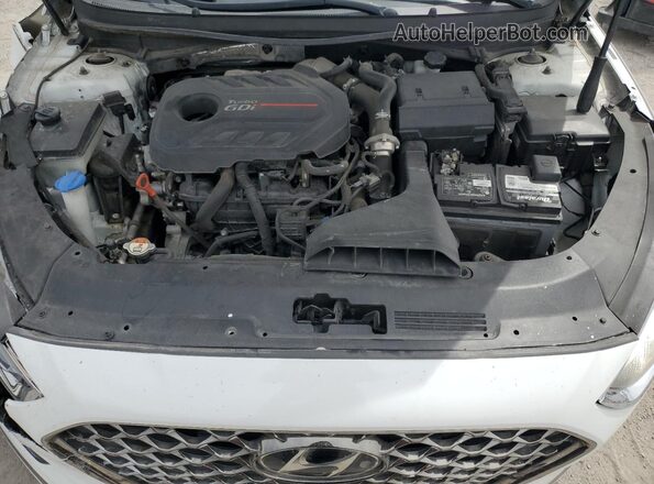 5NPE34AB7JH687891 2018 HYUNDAI SONATA Белый Вид задней части салона