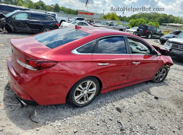 5NPE34AF5JH638594 2018 HYUNDAI SONATA Красный Задняя правая четверть