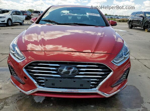 5NPE34AF5JH700978 2018 HYUNDAI SONATA Red Դիմացի տեսք