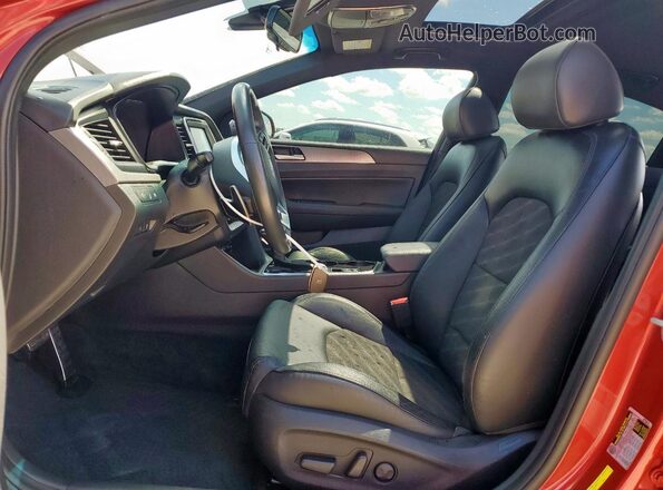 5NPE34AF5JH700978 2018 HYUNDAI SONATA Red Սալոնի դիմացի տեսք