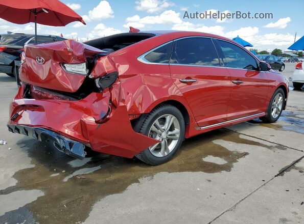 5NPE34AF5JH700978 2018 HYUNDAI SONATA Red Հետևի աջ