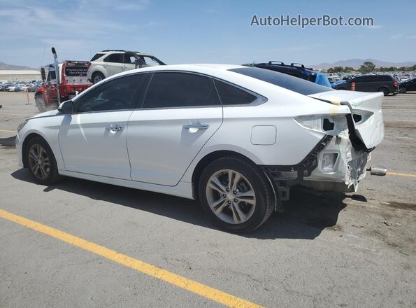 5NPE34AF6JH660068 2018 HYUNDAI SONATA Белый Задняя левая четверть