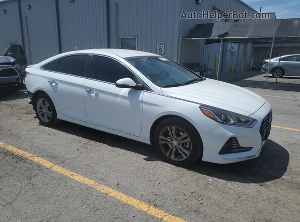 5NPE34AF6JH660068 2018 HYUNDAI SONATA Белый Передняя правая четверть