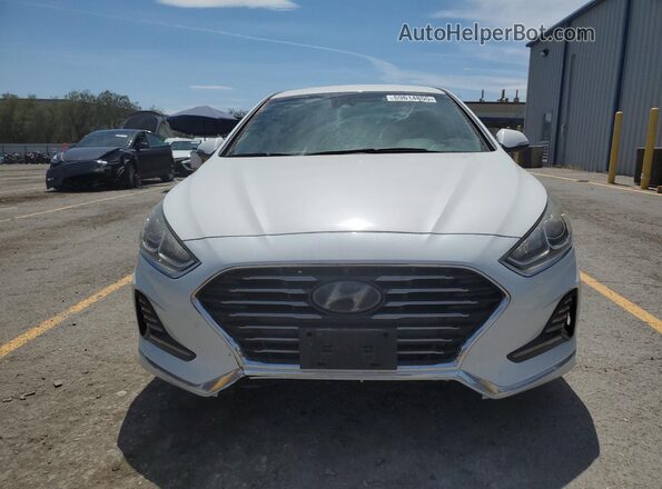 5NPE34AF6JH660068 2018 HYUNDAI SONATA Белый Вид спереди