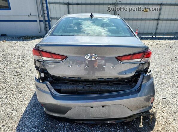 5NPE34AF8JH719556 2018 HYUNDAI SONATA Серый Вид сзади