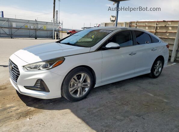 5NPE34AFXJH620754 2018 HYUNDAI SONATA White Vista tres cuartos delantera izquierda