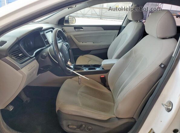 5NPE34AFXJH620754 2018 HYUNDAI SONATA White Vista interior delantera