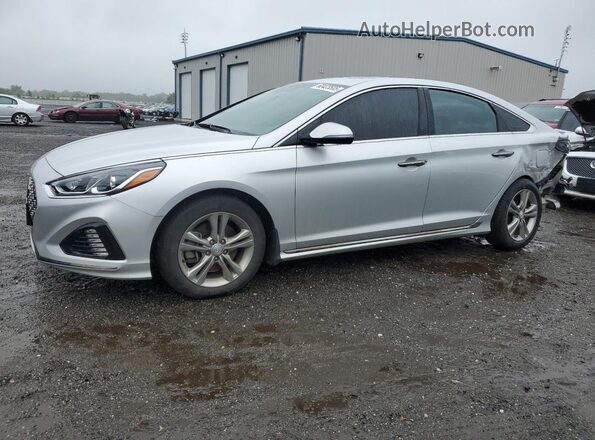 5NPE34AFXJH701575 2018 HYUNDAI SONATA Silver Vista tres cuartos delantera izquierda