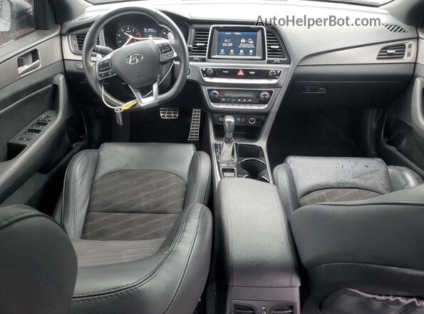 5NPE34AFXJH701575 2018 HYUNDAI SONATA Silver Vista del salpicadero
