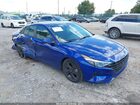 2021 Hyundai Elantra Sel Blue vin: 5NPLM4AG3MH021924