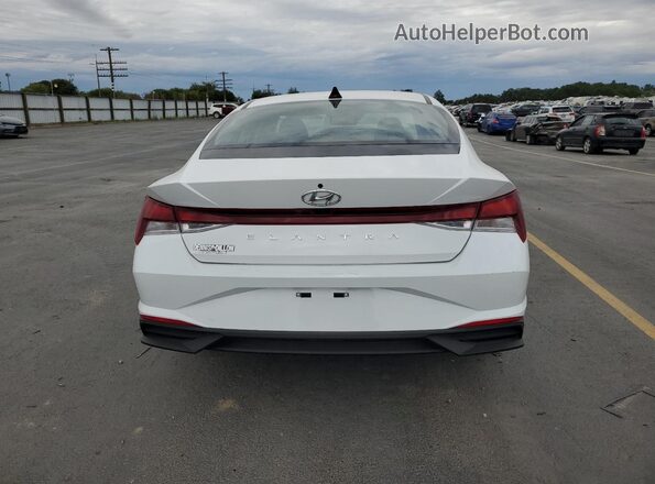 5NPLS4AG9MH025143 2021 HYUNDAI ELANTRA White Вид ззаду