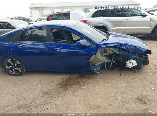 5NPLS4AG9PH098419 2023 HYUNDAI ELANTRA Синий Вид задней части салона