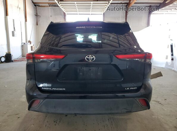 5TDBZRBH2LS051099 2020 TOYOTA HIGHLANDER Black Widok z tyłu
