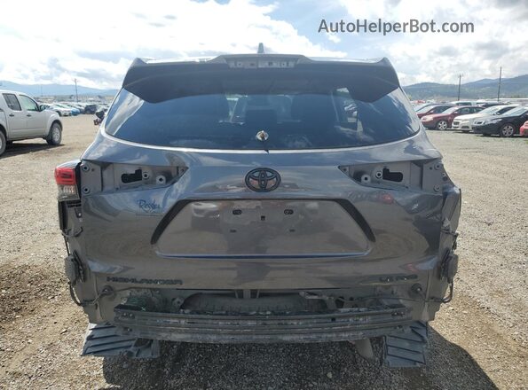 5TDBZRBH2MS130497 2021 TOYOTA HIGHLANDER Серый Вид сзади