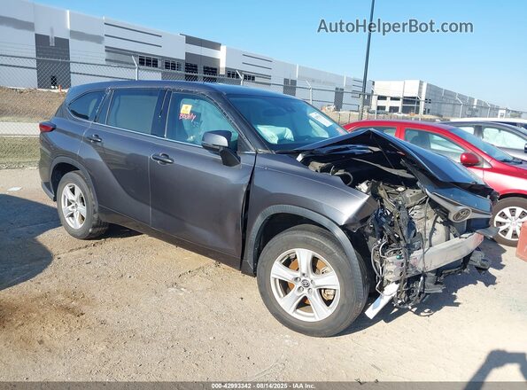 5TDCZRAH3MS063009 2021 TOYOTA HIGHLANDER Серый Передняя правая четверть