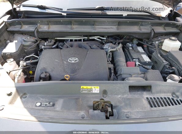 5TDCZRBH6MS065576 2021 TOYOTA HIGHLANDER Gray Rear view