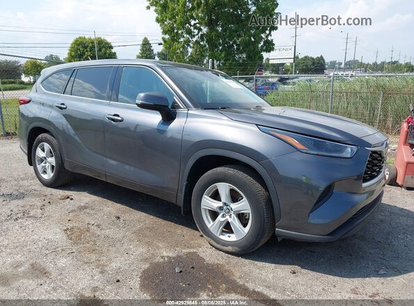 5TDCZRBH6MS065576 2021 TOYOTA HIGHLANDER Gray Front right