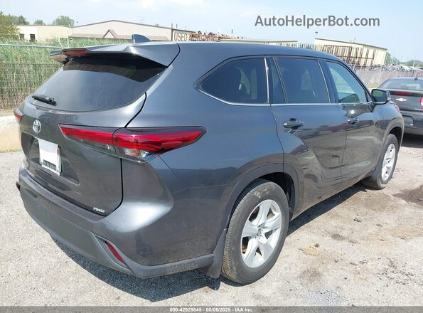 5TDCZRBH6MS065576 2021 TOYOTA HIGHLANDER Gray Rear right