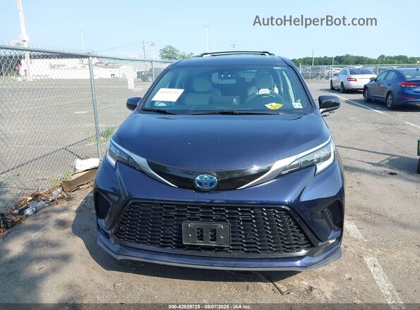 5TDDSKFC0MS024486 2021 TOYOTA SIENNA Blue Սարքավորումների վահանակի տեսք