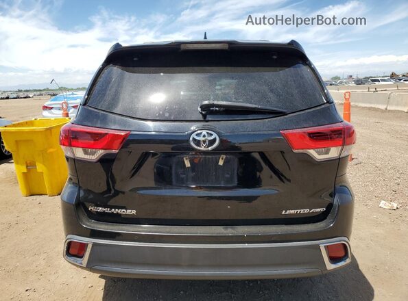 5TDDZRFHXJS861645 2018 TOYOTA LIMITED Black Вид ззаду
