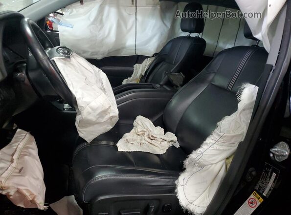 5TDJZRFH0HS368506 2017 TOYOTA HIGHLANDER Черный Вид салона спереди