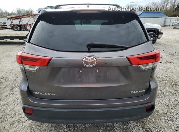 5TDJZRFH2JS531792 2018 TOYOTA HIGHLANDER Gray Vista trasera