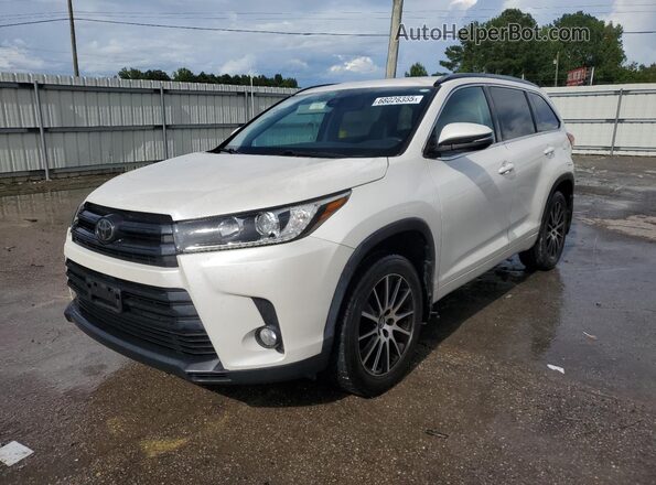 5TDJZRFHXJS845111 2018 TOYOTA HIGHLANDER White Vista tres cuartos delantera izquierda
